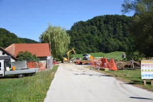 Gradnja nadomestnega mostu na Gorici pri Raztezu