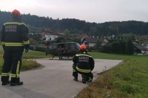 S helikopterjem v celjsko bolnišnico