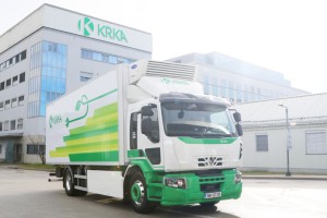 Krka s prvim električnim tovornjakom v Sloveniji