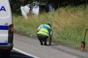 Zaradi nesreče zaprta vipavska hitra cesta pred mejnim prehodom z Italijo