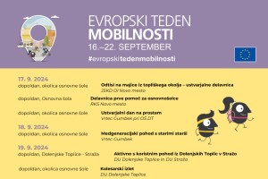 Dogodki v okviru evropskega tedna mobilnosti v Dolenjskih Toplicah