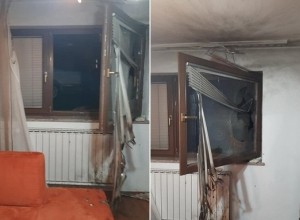 Svetnica LMŠ je v hišo dobila molotovko! (FOTO)