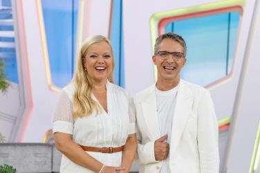 Špela Močnik Paradiž in Andrej Hofer sta novo sezono oddaje Dobro jutro pričela nasmejano