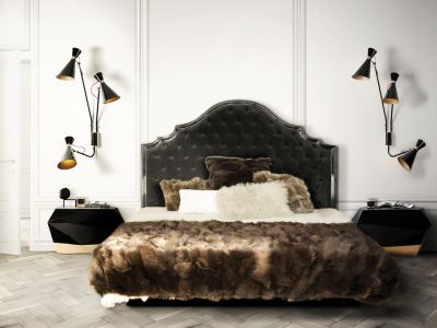 luč Bedroom _ Cozy Winter Bedroom With Black Wall Lamp.jpg