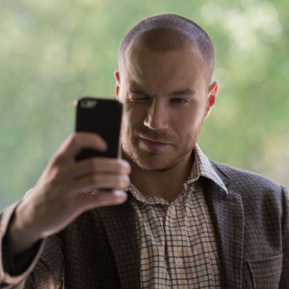 moški selfie