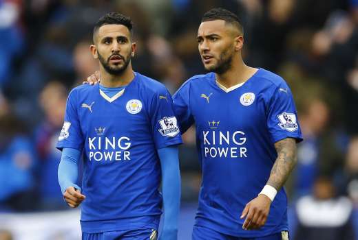 Riyad Mahrez in Danny Simpson