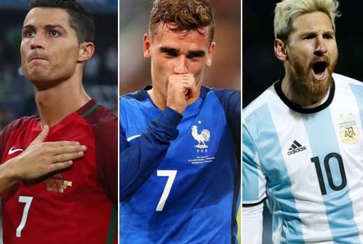 ronaldo griezmann messi