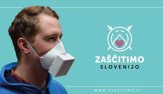 Model 3D maske si lahko vsak brezplačno prenese s platforme Zaščitimo Slovenijo