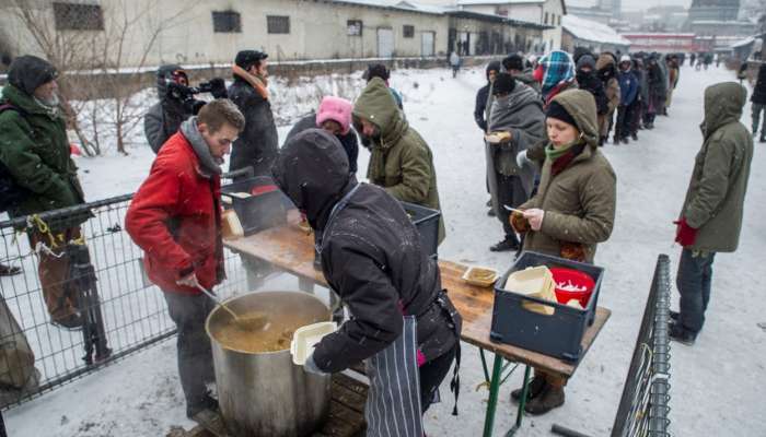 Beograd, migranti, topla hrana, mraz