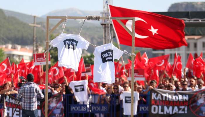 turčija, shod, podporniki predsednika Erdogana