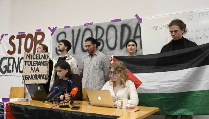 fdv, protest, študenti, palestina