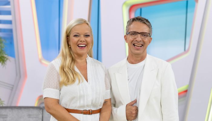 Špela Močnik Paradiž in Andrej Hofer sta novo sezono oddaje Dobro jutro pričela nasmejano
