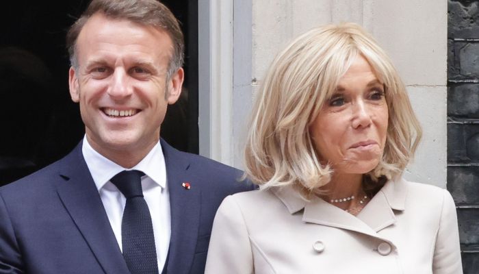 Emmanuel Macron, Brigitte Macron - Francoski predsednik Emmanuel Macron in njegova žena Brigitte sta