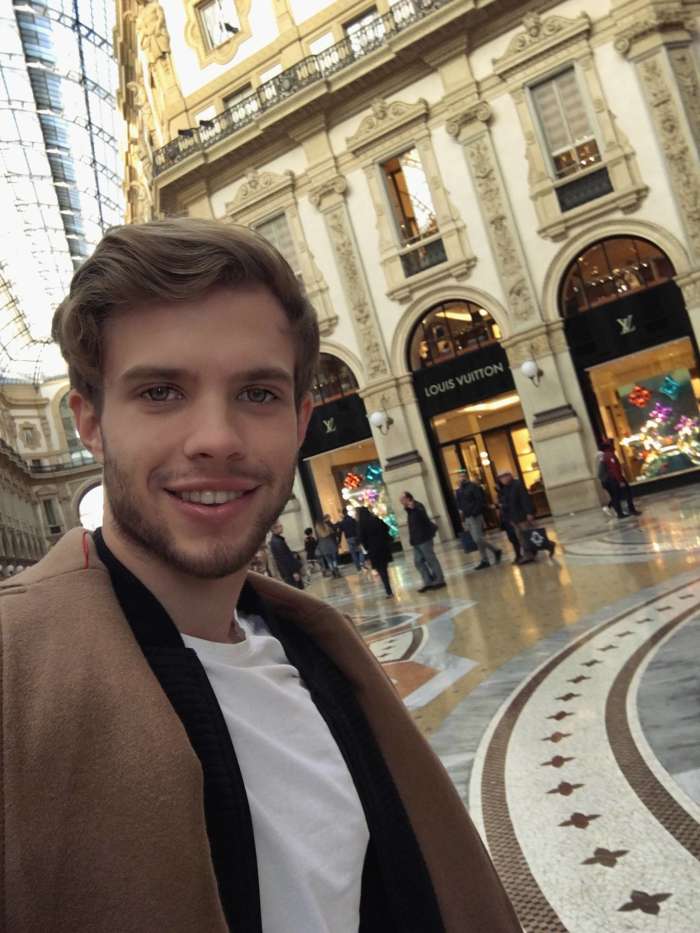 Mister Slovenije v Milanu na lovu za novo denarnico