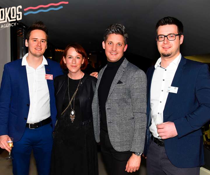 Miha Jamšek (Kokos agency), Nataša Makovec (CVŠ Gea College), Rok Koželj (Gea College), Aleš Novoselič (Kokos agency).