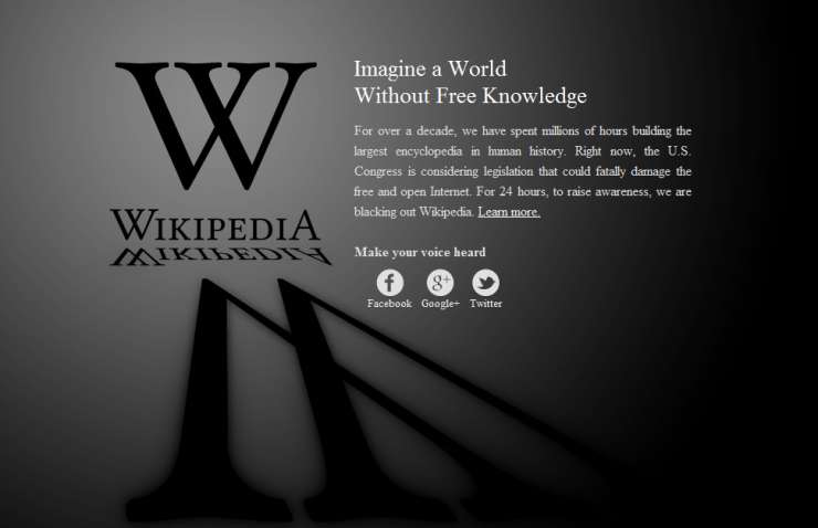 Protestna zatemnitev angleške Wikipedie 