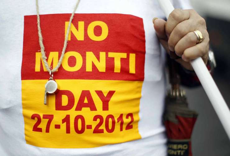Protesti v Italiji: Dan proti Montiju!