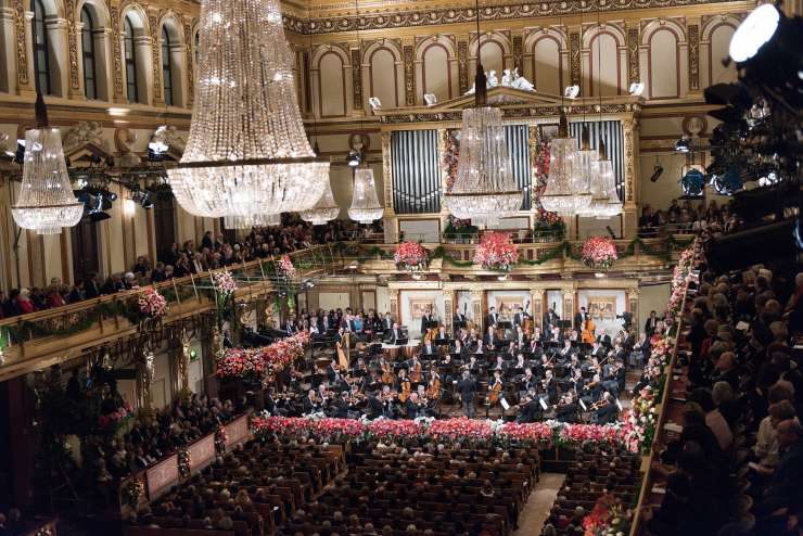 Pred novoletnim koncertom Dunajskih filharmonikov hitri testi obiskovalcev