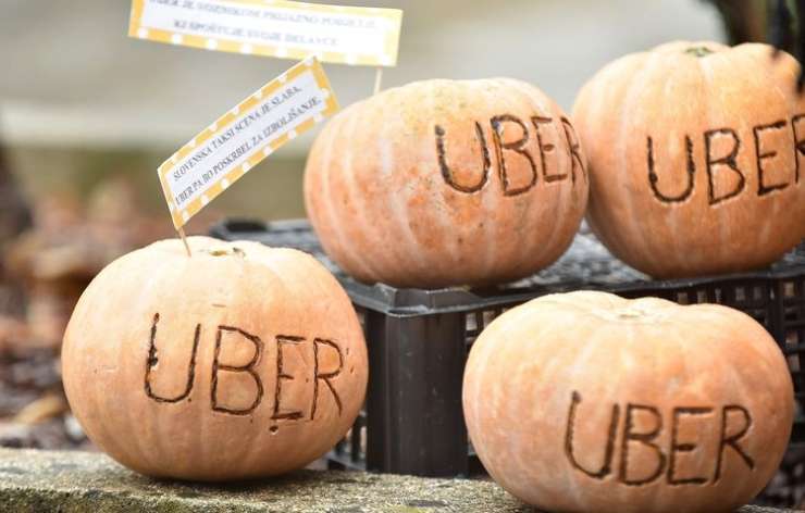 Ameriški Uber odgovarja na sindikalni protest v Sloveniji