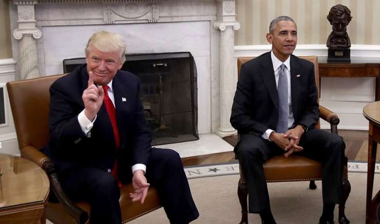 Obama in Trump sta se sestala v Beli hiši