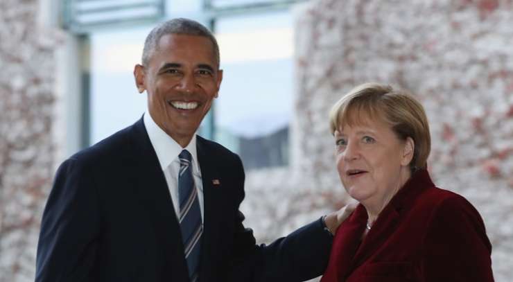 Obama: Nemci bi morali bolj ceniti Angelo Merkel