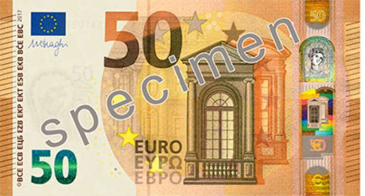 V obtok prihaja novi bankovec za 50 evrov