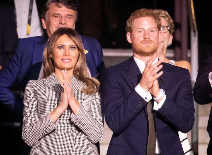 Melania prvič brez Donalda v tujini: princa Harryja je povabila v Belo hišo