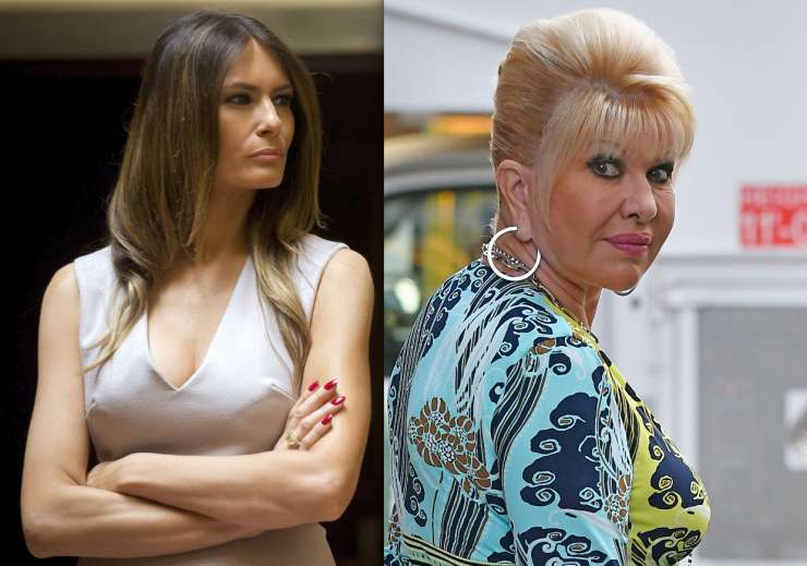 Poglejte, kako se je Melania odzvala na slabo šalo Trumpove prve žene