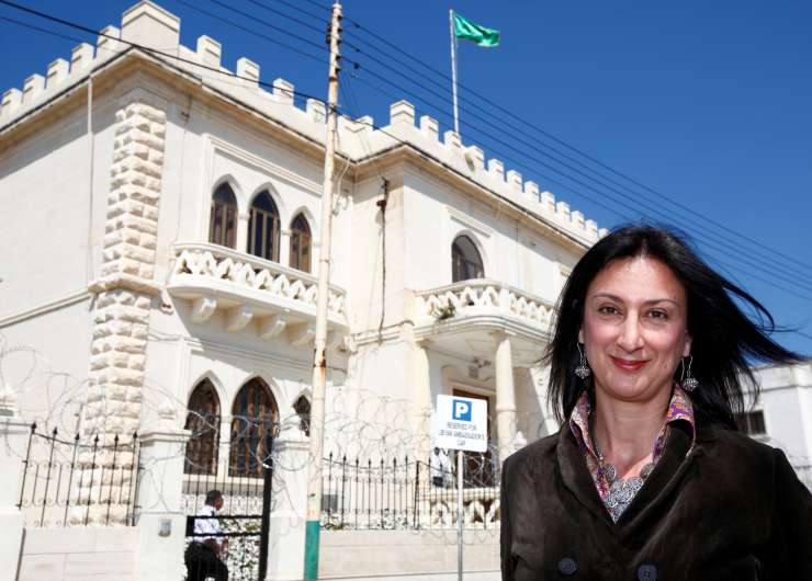 Na Malti v povezavi z umorom novinarke aretirali deset ljudi