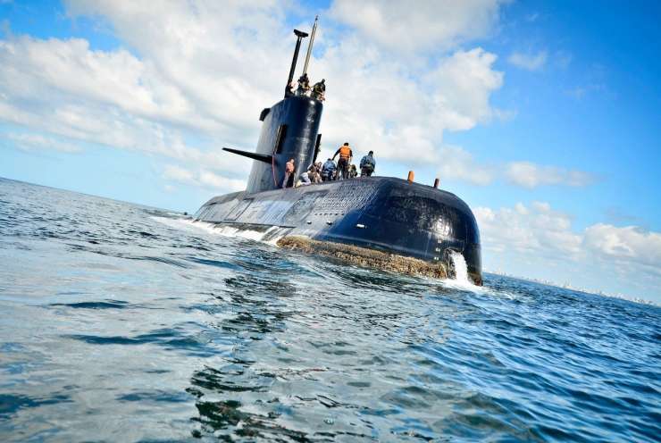 Mornarica: Zvoki z morja niso s pogrešane argentinske podmornice