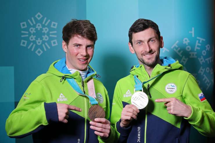 Fak in Košir dobila nagradi za olimpijski medalji: 17.500 evrov za srebro in 15.000 evrov za bron