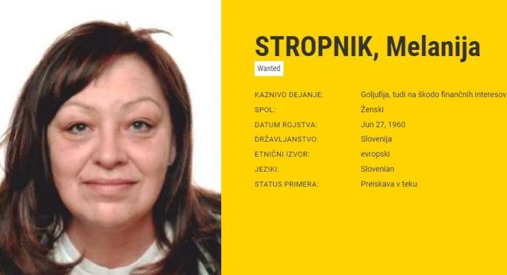 Med "najbolj iskanimi ženskami" s tiralic Europola tudi Slovenka Melanija! (FOTO)