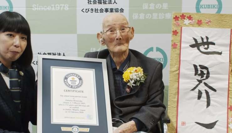 112-letni Japonec je najstarejši moški na svetu
