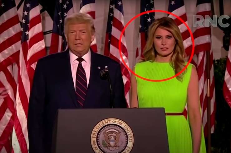 Melanii se režijo: kakšen obraz je naredila ob pozdravu s »kačo« Ivanko Trump (VIDEO)
