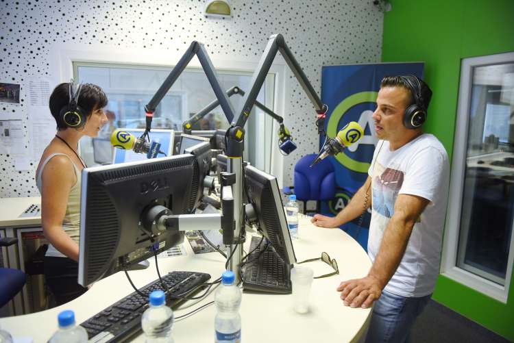 Ivan Zak v studiu radia Aktual