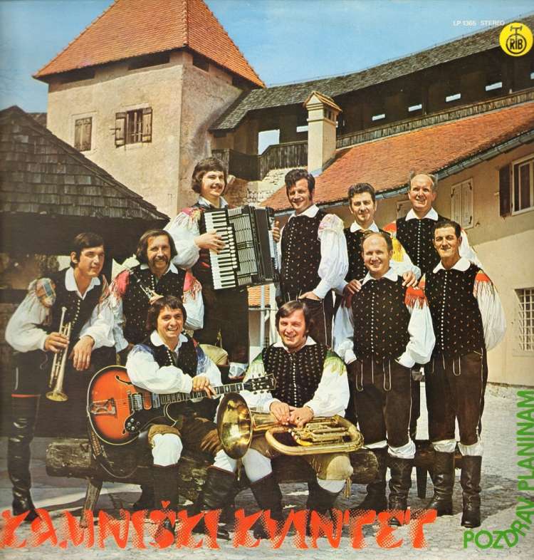 Naslovna stran plošče Kamniškega kvinteta.