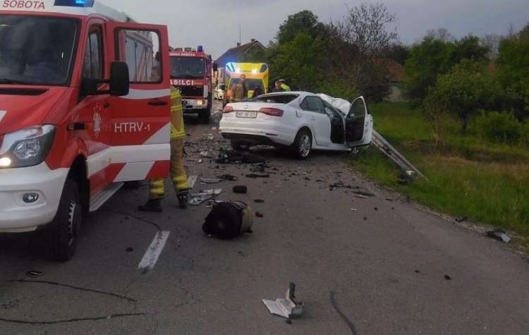 prometna nesreča, Rogašovci, gasilci, Murska Sobota