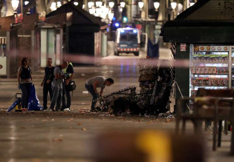 Barcelona teroristični napad, Rambla 1