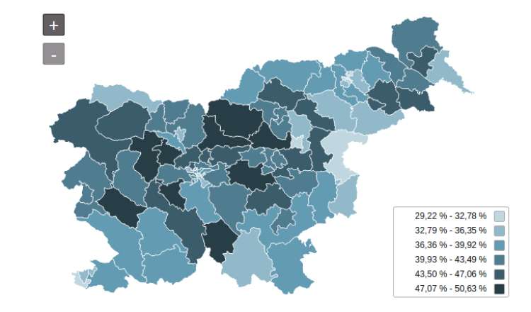 volitve 2017, volilna udelezba