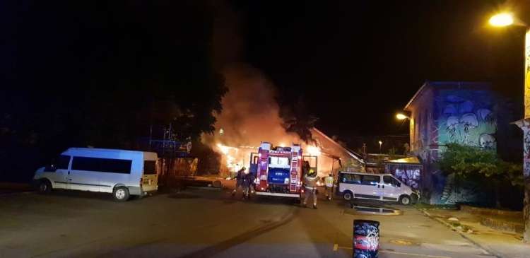 Metelkova požar, ogenj 6. 6. 2018