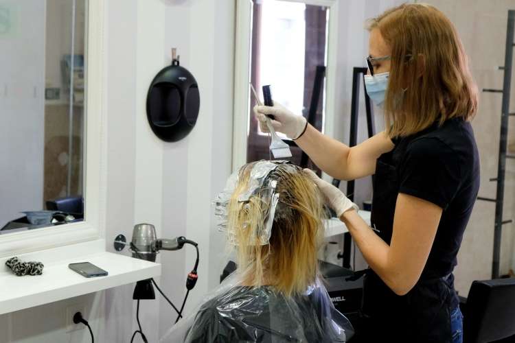 frizerski salon, koronavirus