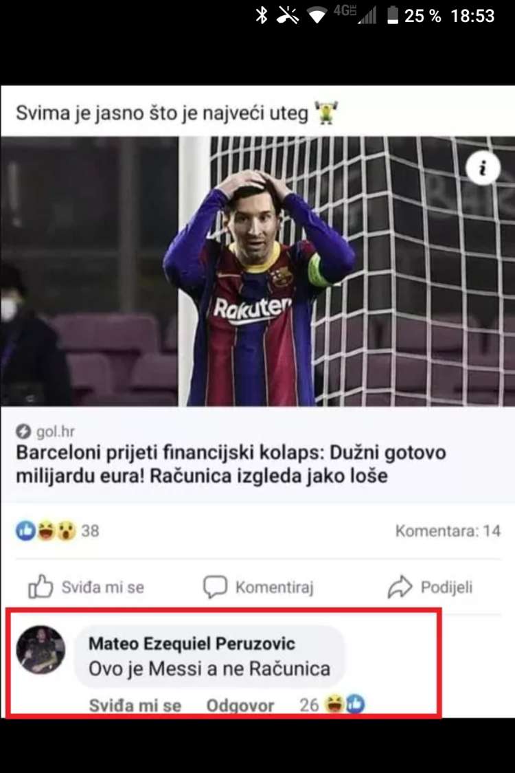 messi racunica