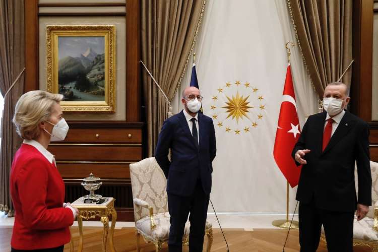 ursula-von-der-leyen, charles-michel, recep-tayyip-erdogan