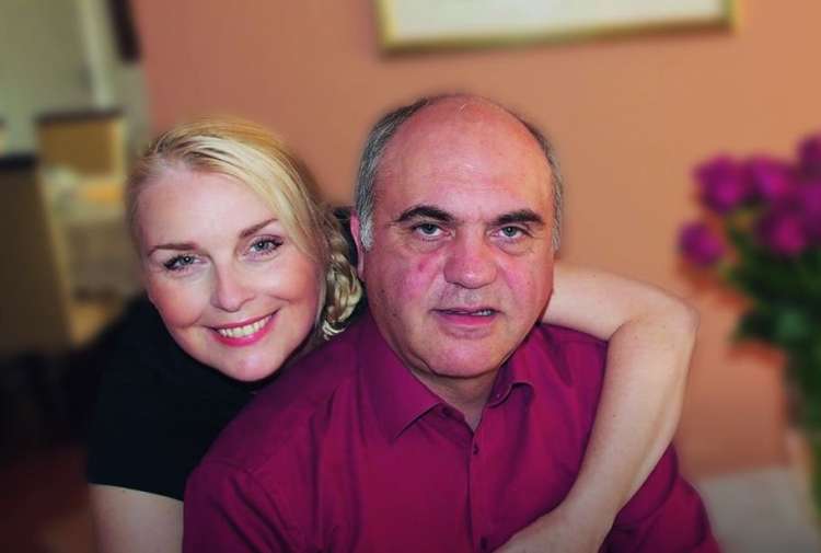 Goran Šarac s pokojno ženo Simono Weiss