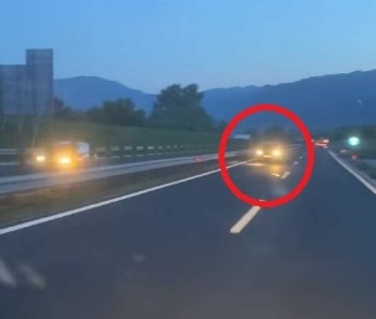 vožnjo v napačno smer, avtocesta, vipava1
