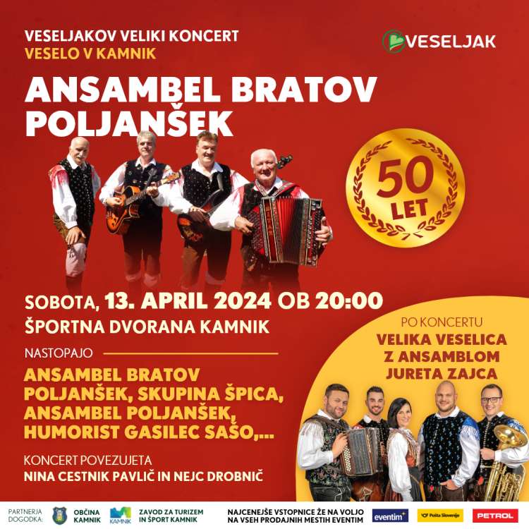 Ansambel bratov Poljanšek koncert