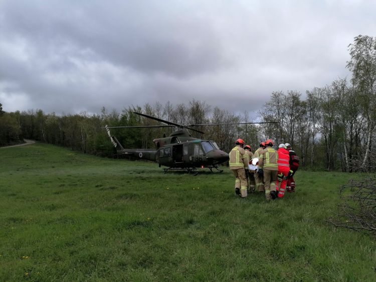 gasilci, helikopter, brkini
