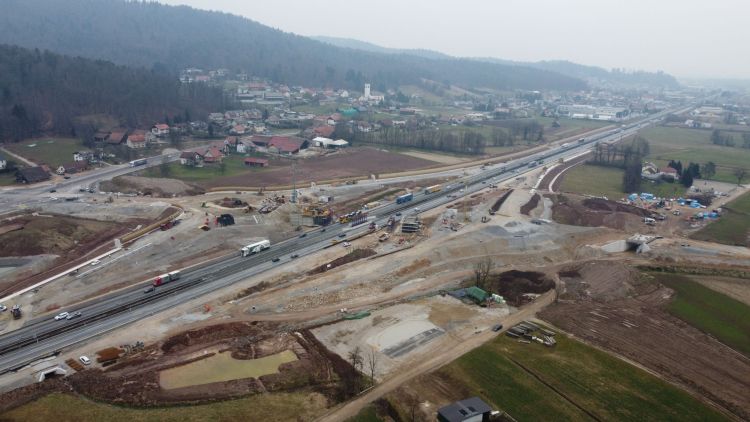 avtocestni priključek brezovica, februar 2025