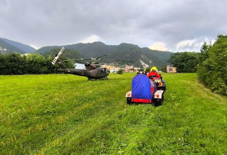helikopter, grs tržič, kofce