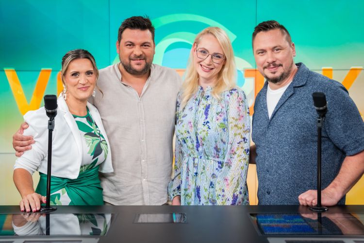 Tomo Primc in Teja Ljubič na obisku v Jutranji budnici.